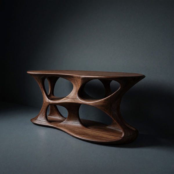 Solid Wood Record Player Stand Minimalist Vinyl Storage Studio Living Space