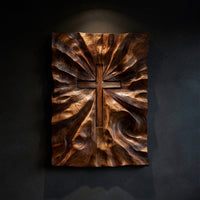 Carved Cross Wall Art for a Quiet Prayer Corner — view 1