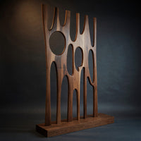 Solid Wood Room Divider Sculptural With Artistic Carved Bedroom