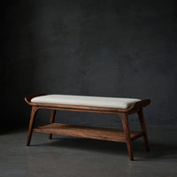 Solid Wood Shoe Storage Bench Japandi Cabinet Mudroom Corner Placement