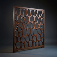 Solid Wood Room Divider Oval Living