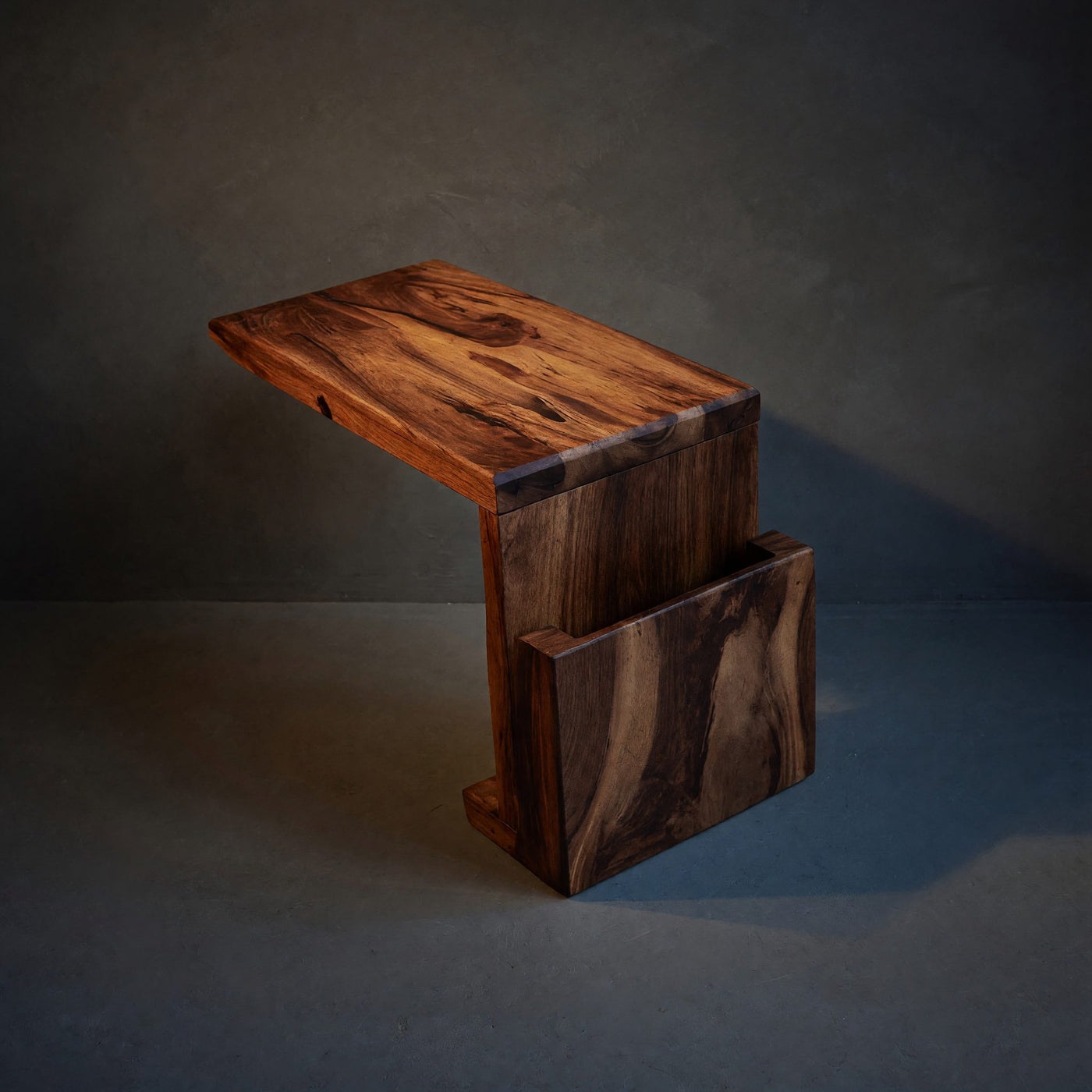 Solid Wood Sofa Arm Table Handcrafted Armrest Living Room