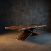 Minimalist Freeform Dining Table For Small Dining Space
