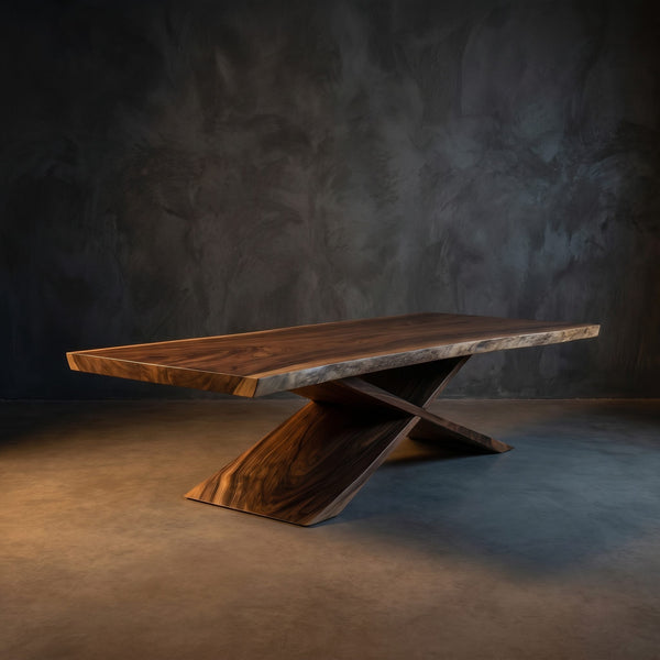 Minimalist Freeform Dining Table For Small Dining Space