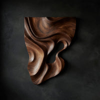 Driftshield Carved Wall Art in Figured Walnut — view 1