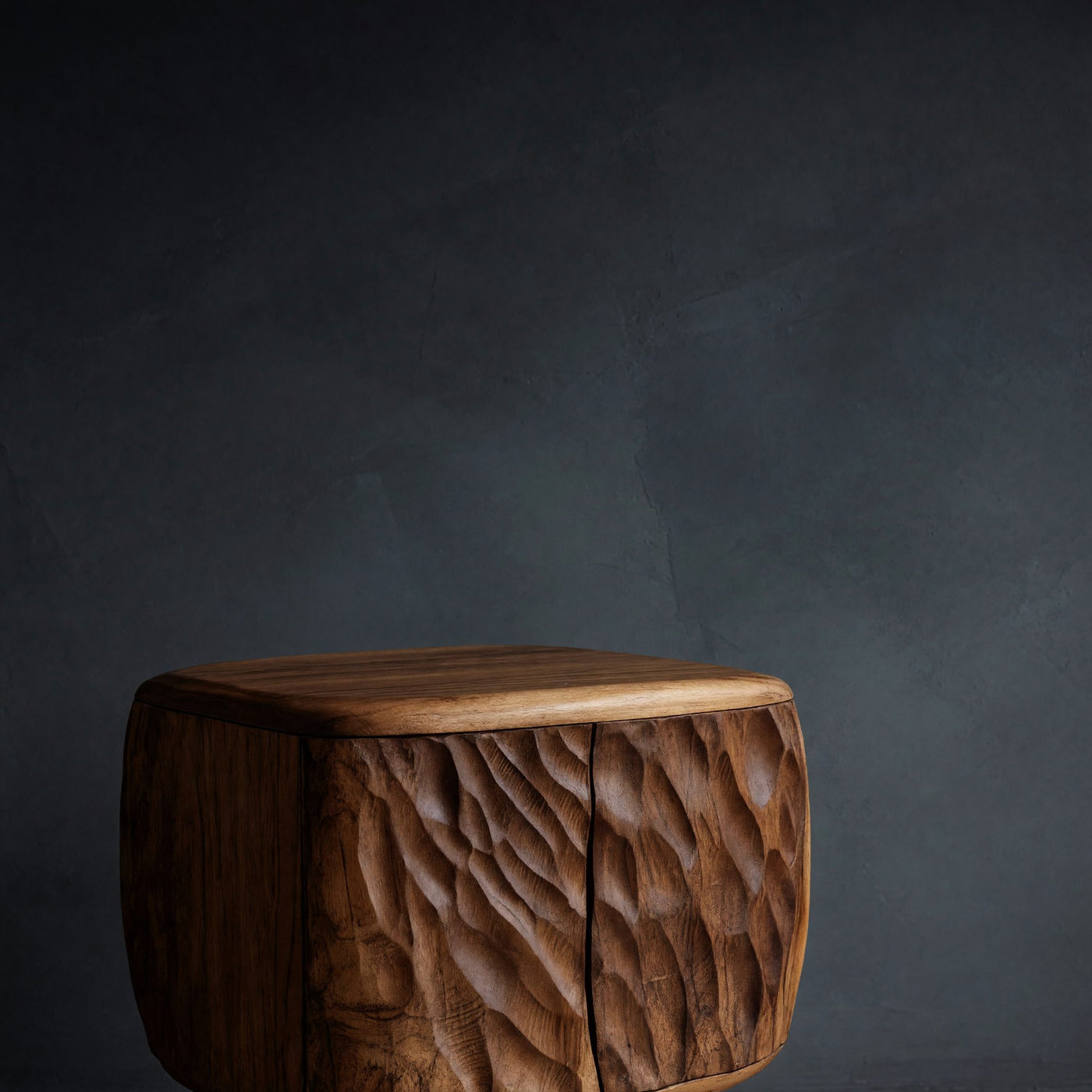 Artistic Carved Side Table For Living Room