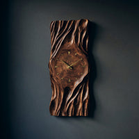 Solid Wood Clock Minimal Wall Living Room