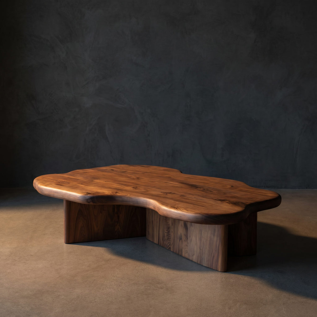 Organic Coffee Table With Cloud Shaped Tabletop For Home Decor