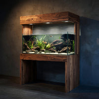 Solid Wood Aquarium Stand With Canopy Living Room