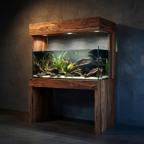 Solid Wood Aquarium Stand With Canopy Living Room