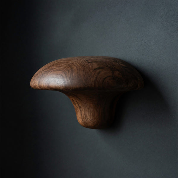 Solid Wood Mushroom Shelf Mid Century Live Edge