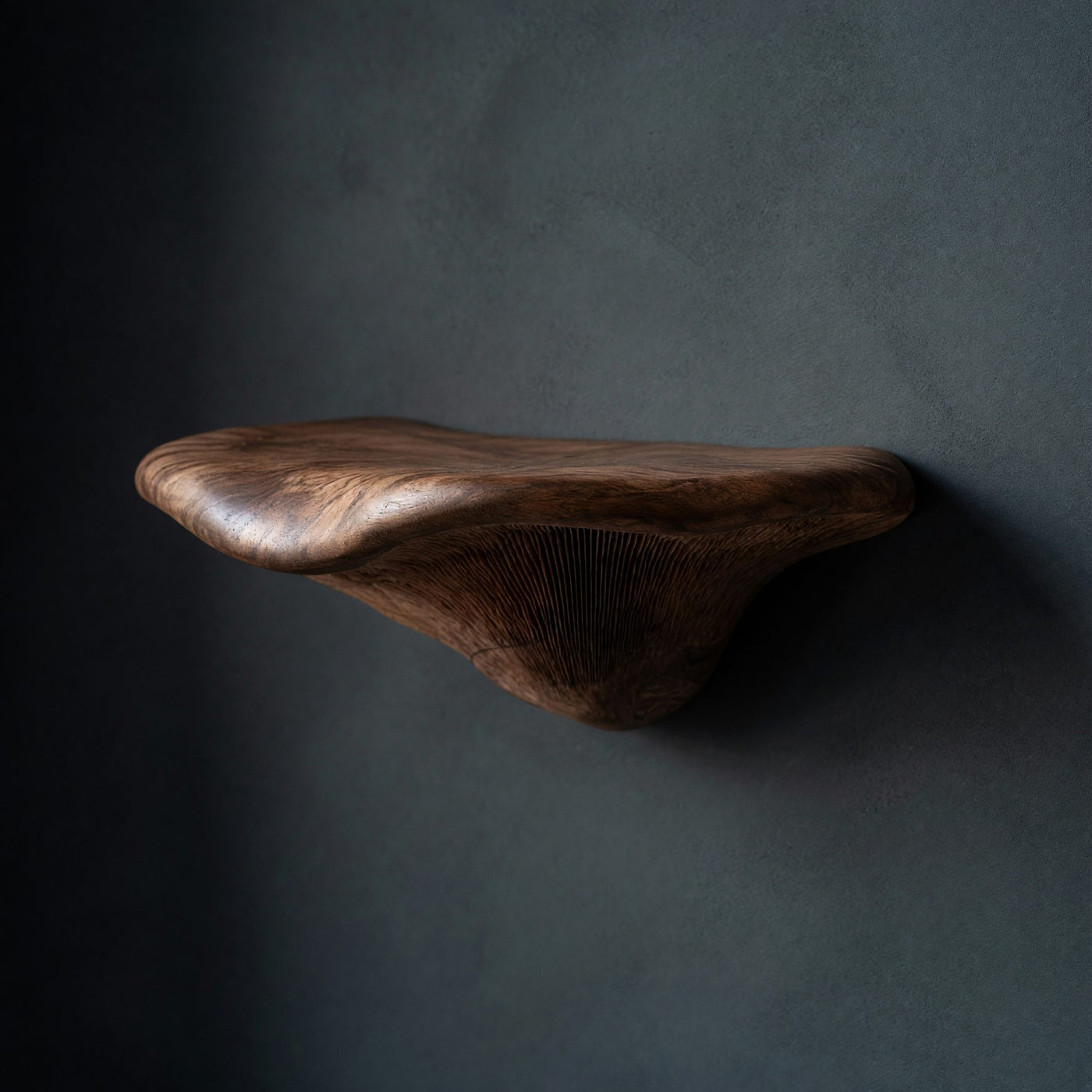 Solid Wood Mushroom Shelf Mid Century Solid Living Room Wall