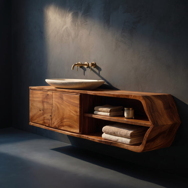 Solid Wood Bathroom Vanity, No. 97