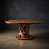 Tropical Round Gathering Table For Luxury Dining Room