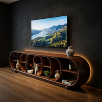 Loopform Media Console with Nested Open Shelving