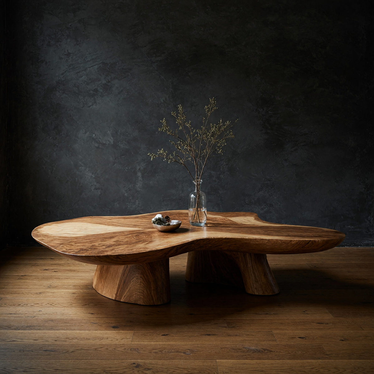 Cloudform Coffee Table, Hand-Shaped from Solid Wood
