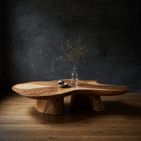 Cloudform Coffee Table, Hand-Shaped from Solid Wood