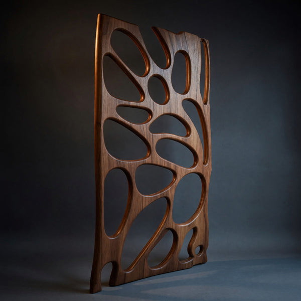 Solid Wood Room Divider Artistic With Sculptural Design Bedroom Living
