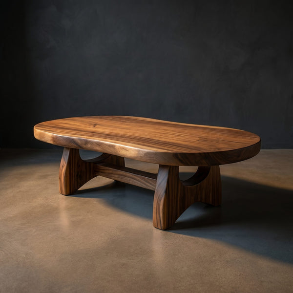 Organic Oval Coffee Table For Loft Living