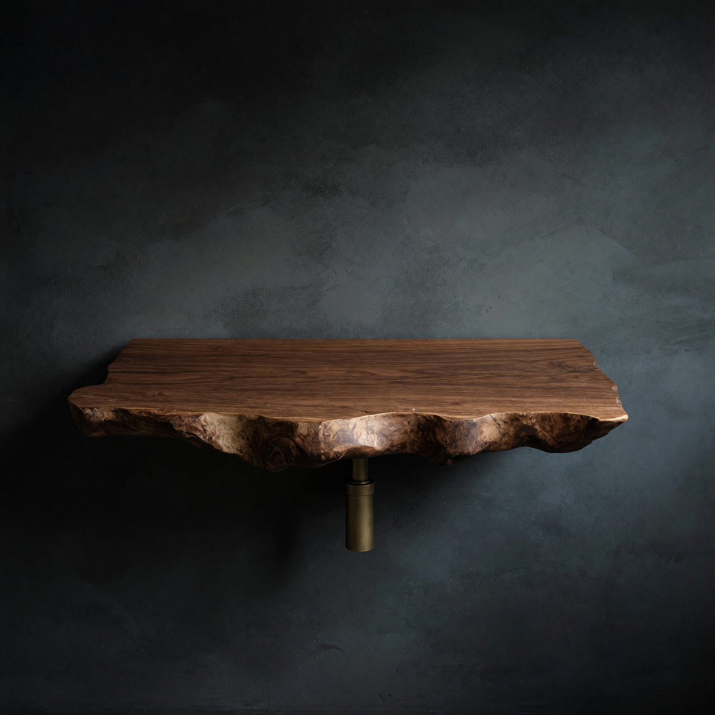 Solid Wood Corner Wall Bathroom Shelf Live Edge Furniture Decor Halloween