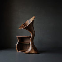 Solid Wood Record Player Stand Handcrafted Livingroom