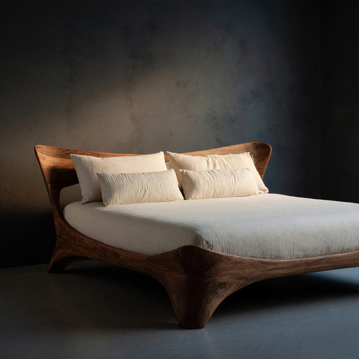 Solid Wood Bed Frame Bedroom
