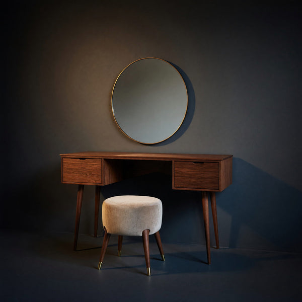 Solid Wood Dressing Table Mid Century Handmade Vanity Bedroom