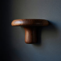 Solid Wood Mushroom Shelf Live Edge Elegant