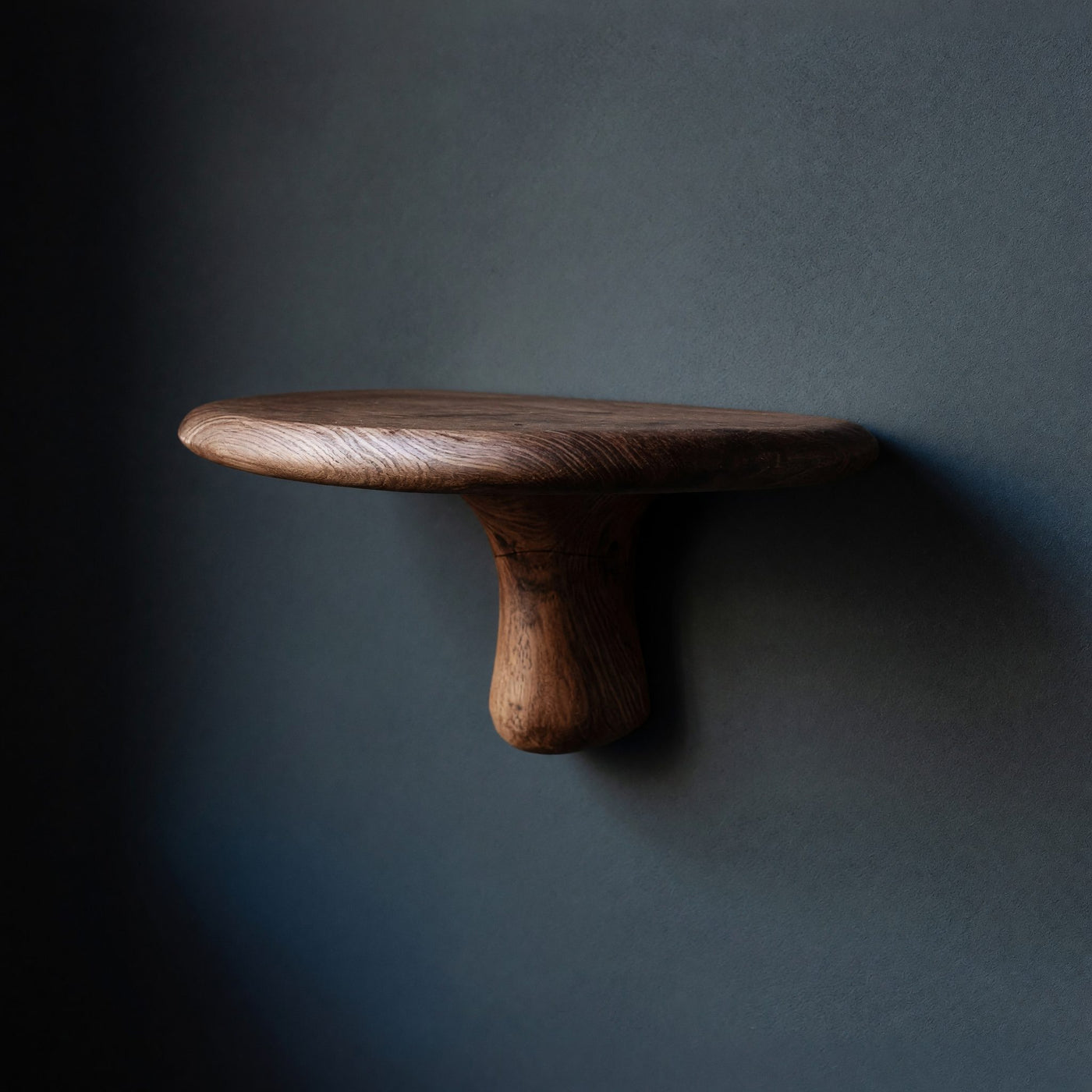 Solid Wood Mushroom Shelf Handcrafted Live Edge Artistic Living Room