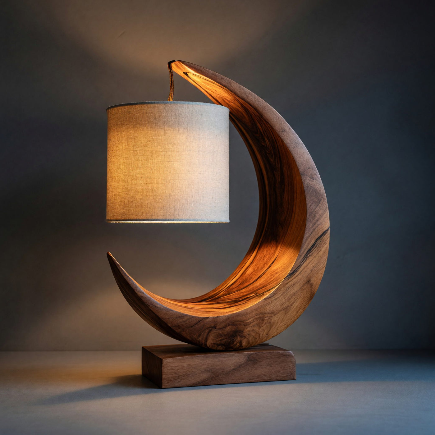 Minimalist Sculptural Table Lamp Bedroom Apartment Reading Nook Corner