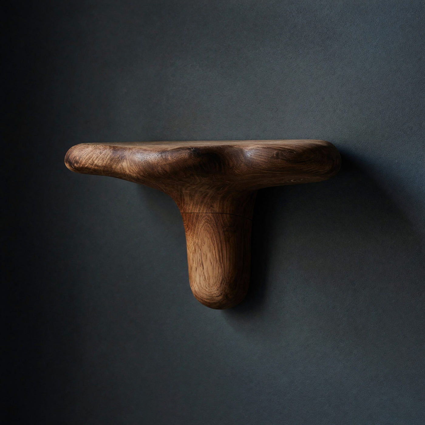Solid Wood Mushroom Shelf Handcrafted Modern Entryway
