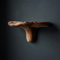 Solid Wood Mushroom Shelf Live Edge Living Room Wall