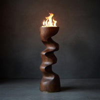 Solid Wood Candle Holder Rustic Stick Bedroom Cozy Ambience Styling