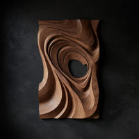 Sweeping Swirl Wall Art, Cut Through at the Center — view 1