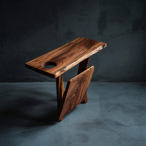 Solid Wood Sofa Arm Table Farmhouse Armrest Cozy Living Room