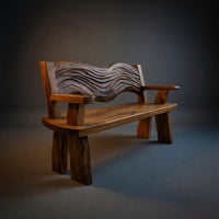 Solid Wood Outdoor Garden Bench Solid Entryway Minimalist Home