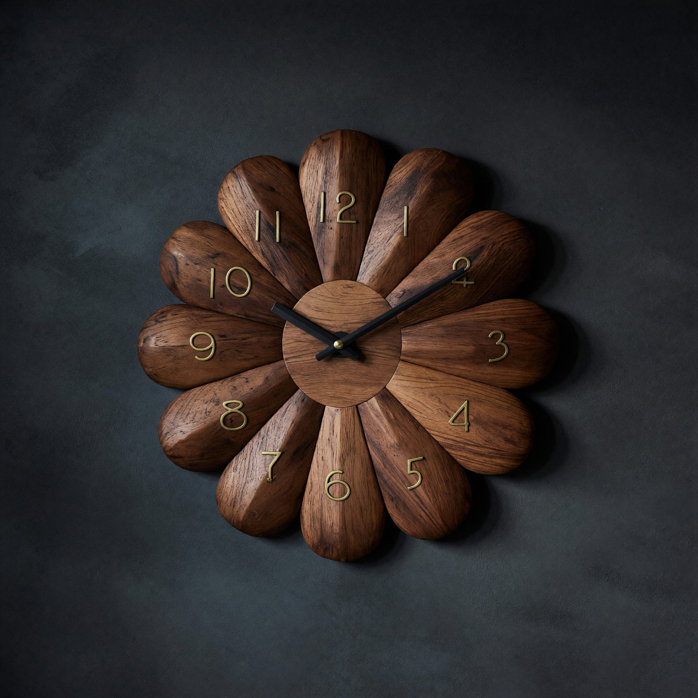 Solid Wood Clock Wall Luxury Home