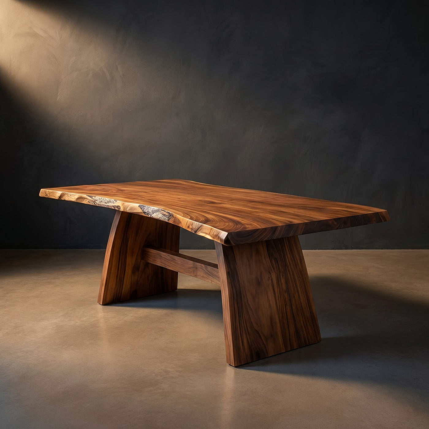 Contemporary Live Edge Dining Table For Entertaining Space