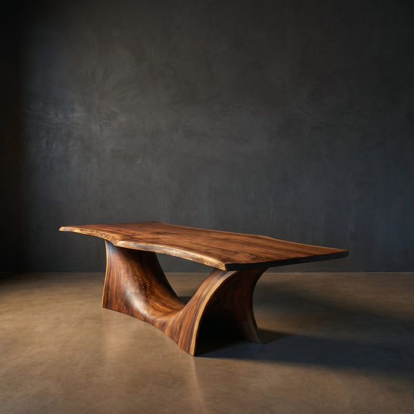 Scandinavian Freeform Dining Table For Family Dining Room