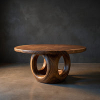 Coastal Round Kitchen Table For Outdoor Kitchen