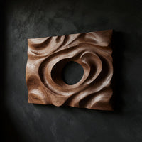 Dune Ripple Wall Relief, Cut and Carved by Hand — view 1