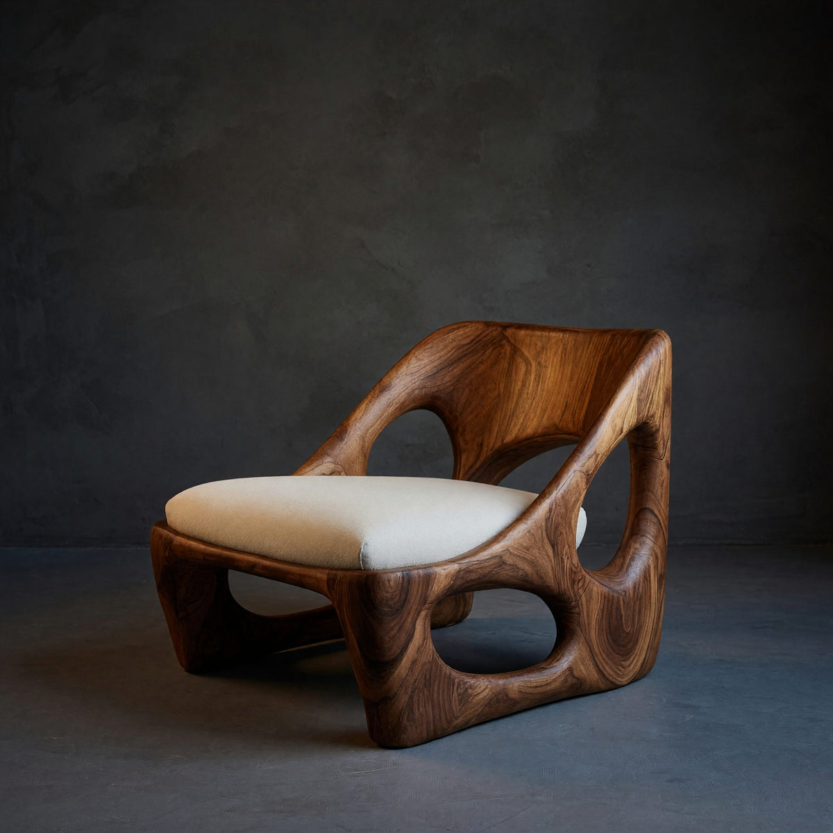 Solid Wood Chair Natural Accent Living Room