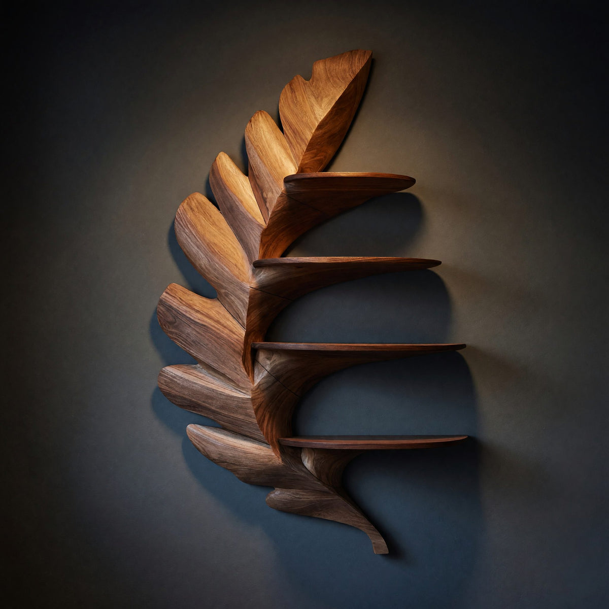 Solid Wood Wall Mounted Shelf Home Entrance