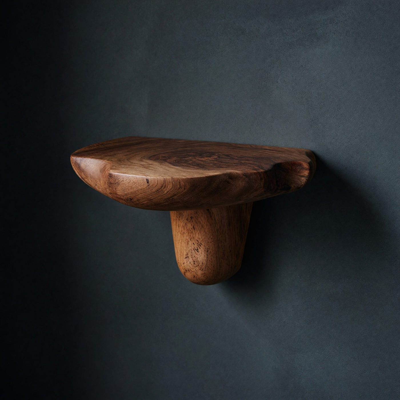 Solid Wood Mushroom Shelf Mid Century Live Edge Unique Home
