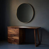 Solid Wood Dressing Table Makeup Vanity Desk Studio Apartment Beauty Space