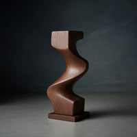 Solid Wood Sculpture Wall Art Mid Century Abstract