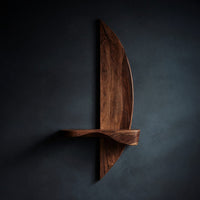 Solid Wood Natural Wood Floating Shelves Shelf Sculptural Entryway