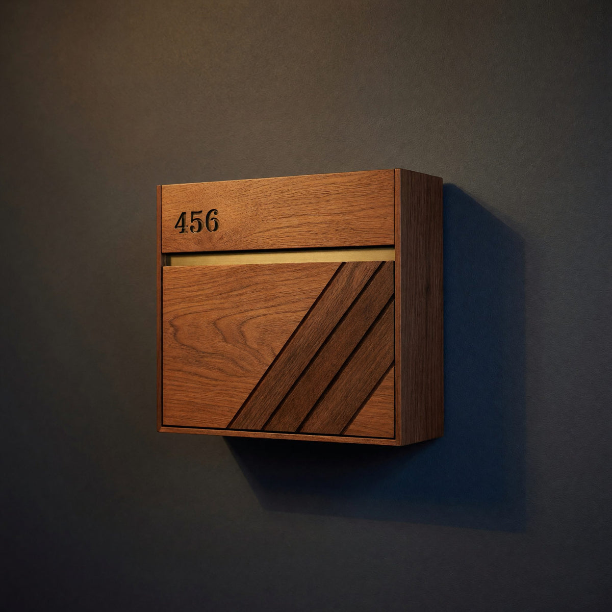 Solid Wood Mailbox Post Solid Sculpture Patio Furniture Decoration