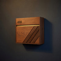 Solid Wood Mailbox Post Solid Sculpture Patio Furniture Decoration