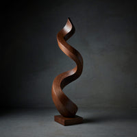 Solid Wood Sculpture Wall Art Mid Century Abstract Garden Feature
